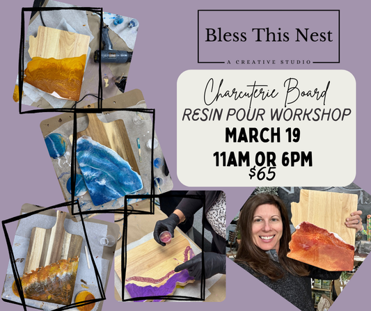 Charcuterie Board Resin Pour Workshop | Lake Havasu DIY Class