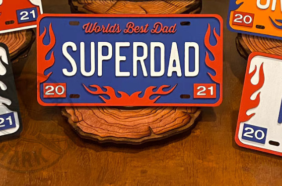 Super Dad License Plate