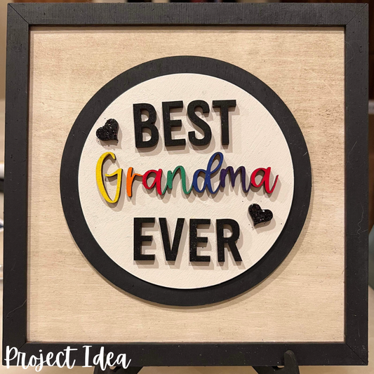 Best Grandma Ever Interchangeable Insert