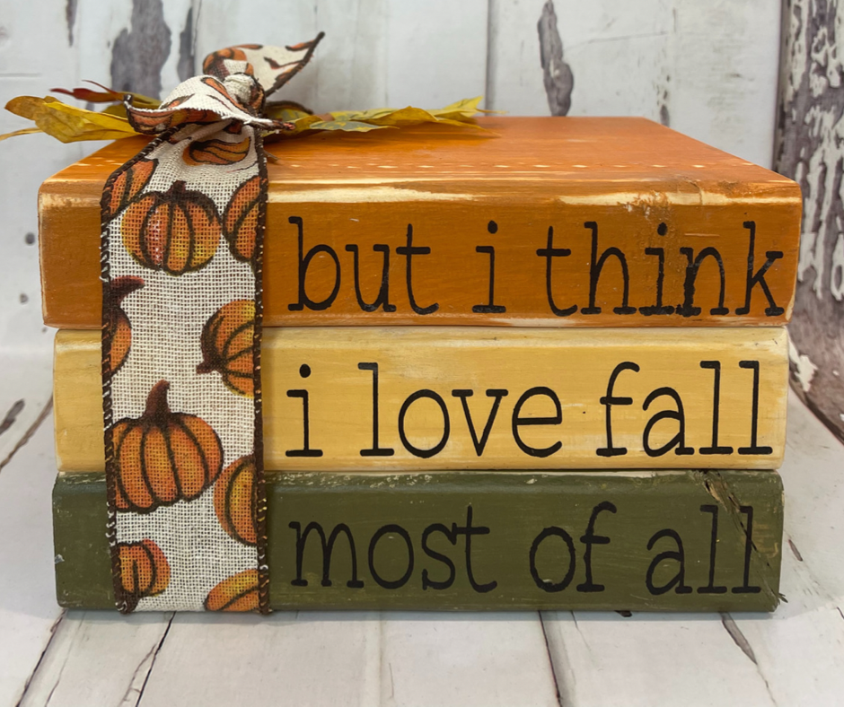 Fall Stack of Books – Bless This Nest Studio