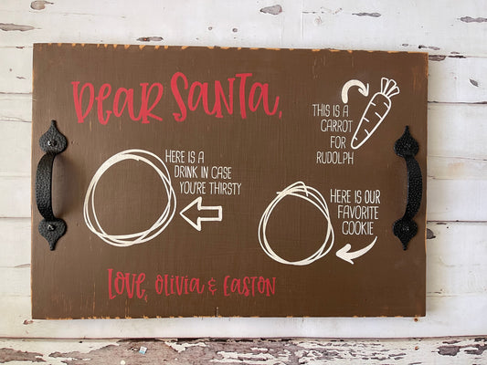 Rectangle Dear Santa Tray