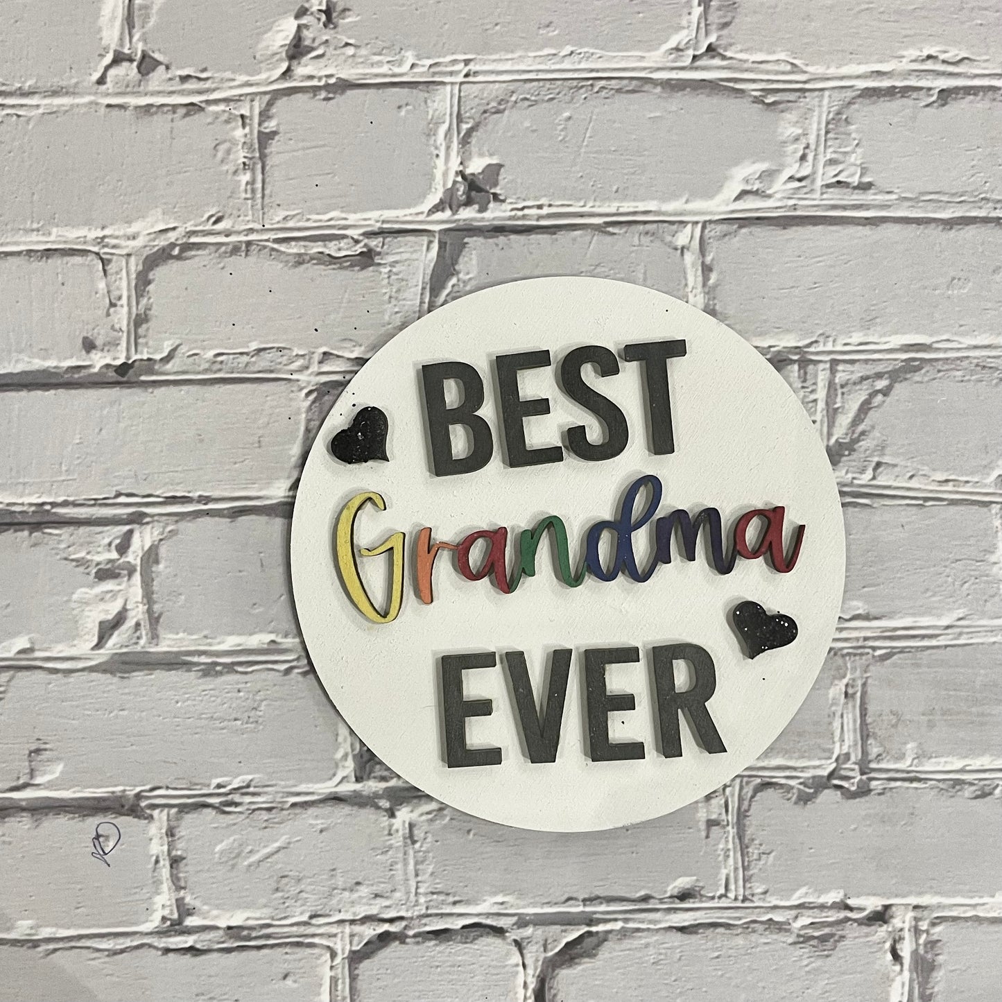 Best Grandma Ever Interchangeable Insert