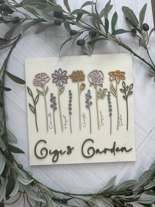 Five Engraved  Names