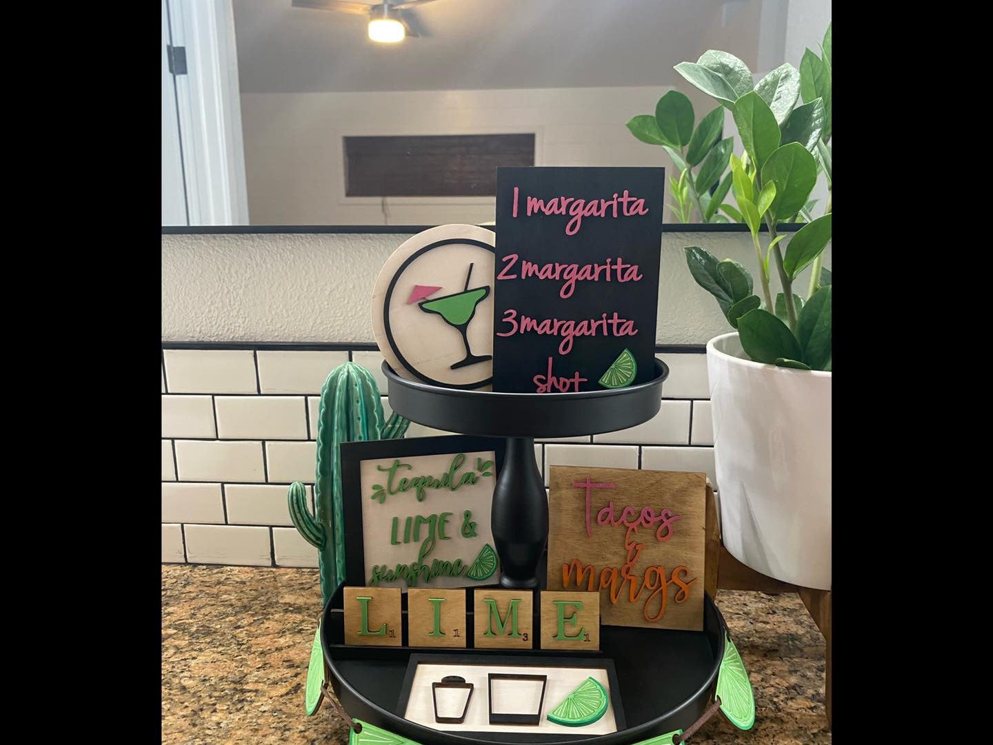 Margarita/Cinco De Mayo Tier Tray Set