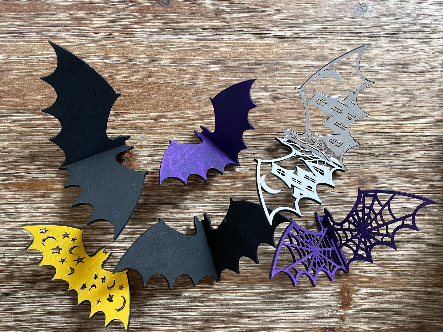 3D Bats- set of 6