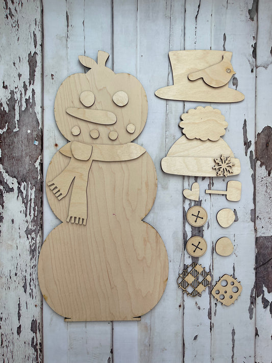 Snowman for Stacked Pumpkins