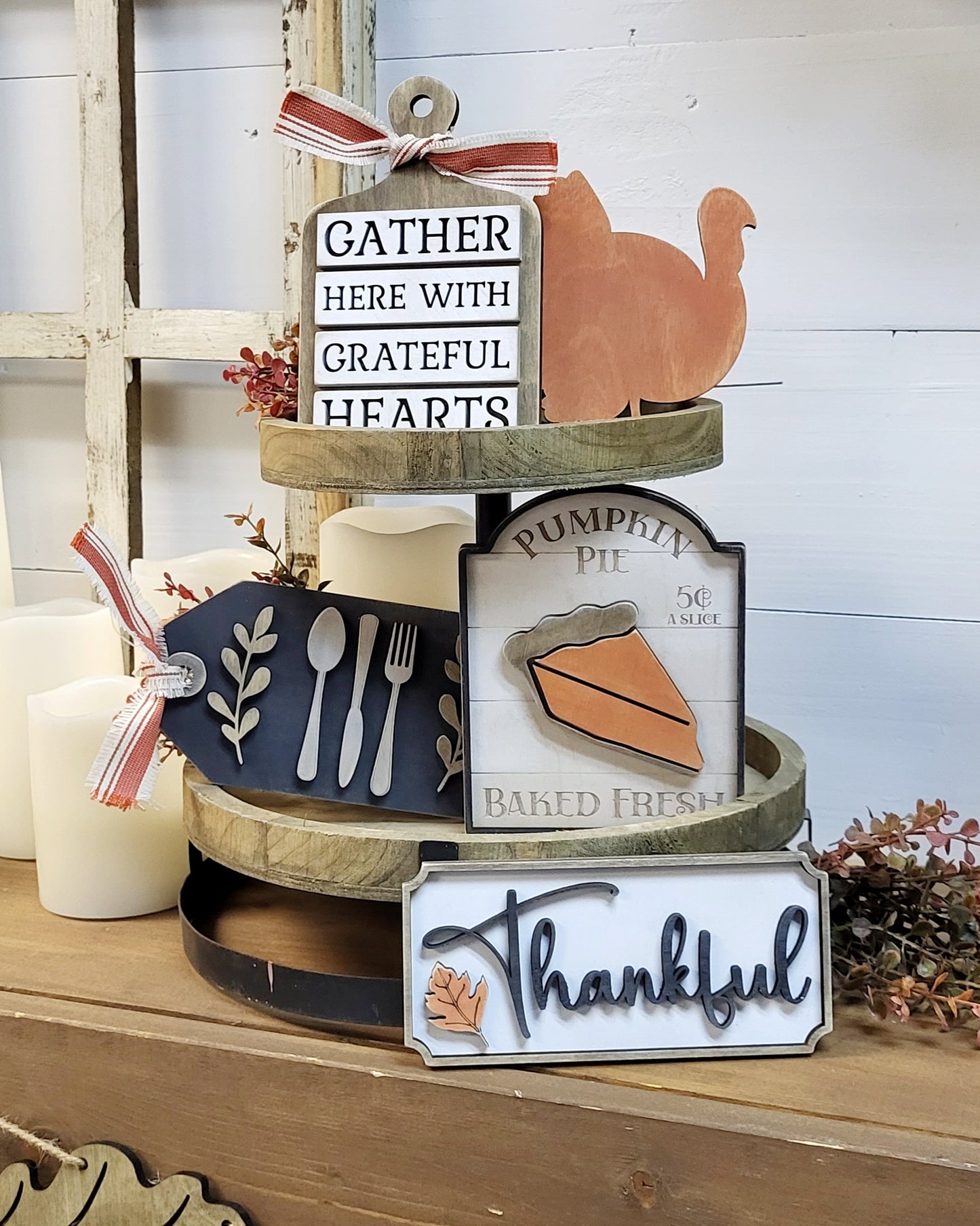 Thanksgiving Tier Tray Set