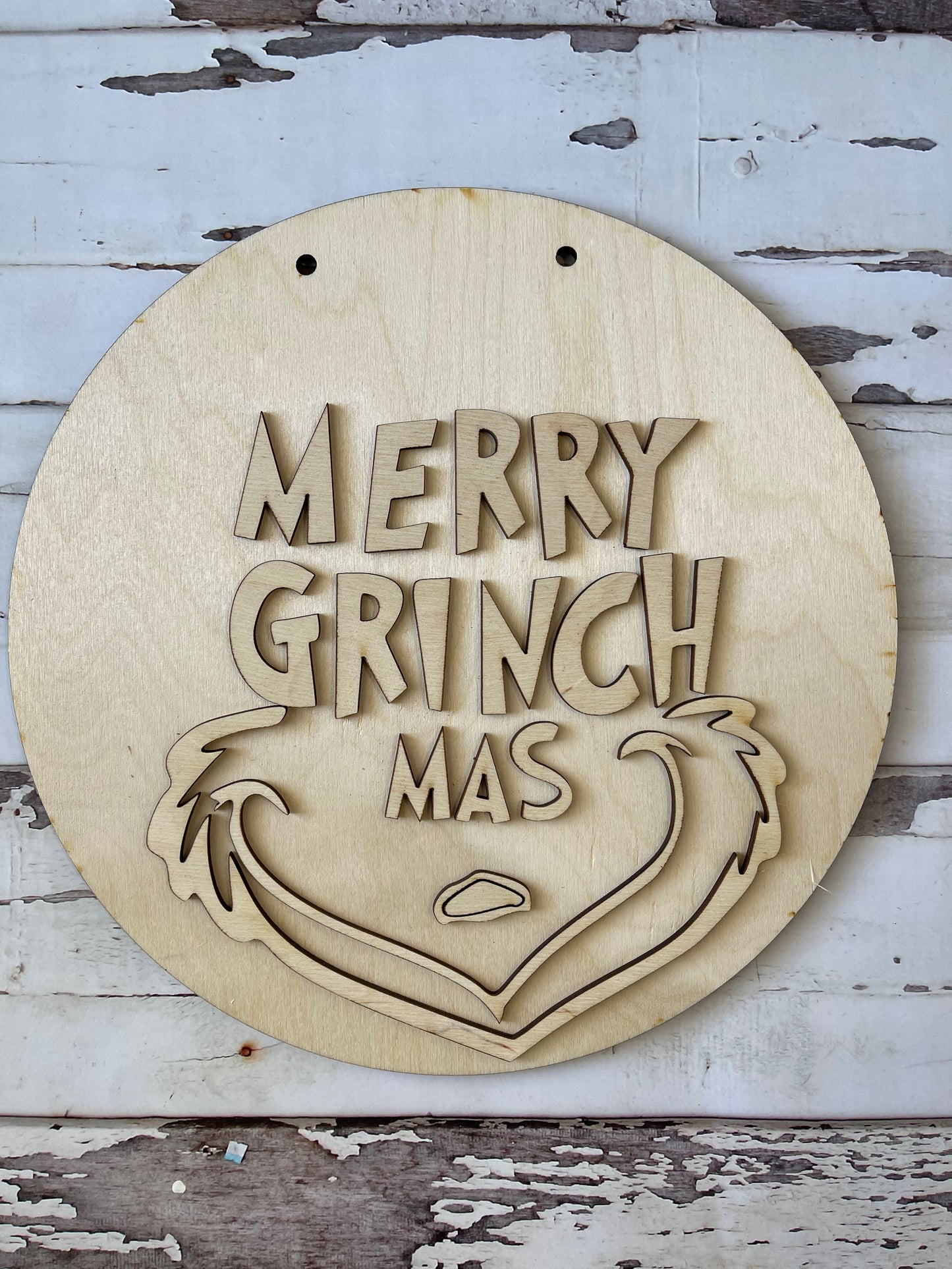 Merry Grinch Mas Sign