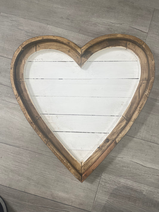 Plain Shiplap Heart - NO LETTERING