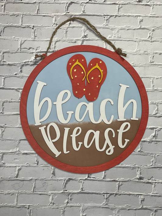 Beach Please Sign