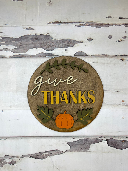 Give Thanks Interchangeable Insert