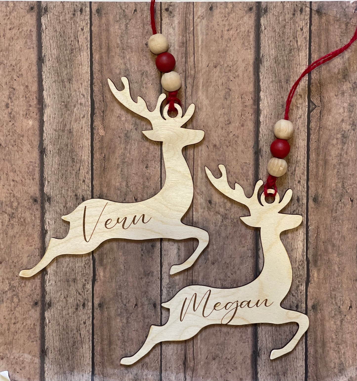 Personalized Reindeer Ornament