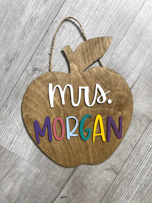 Personalized Apple for Teacher