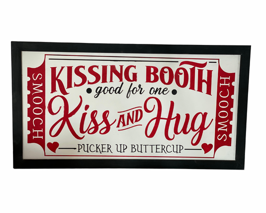 Kissing Booth Framed Sign