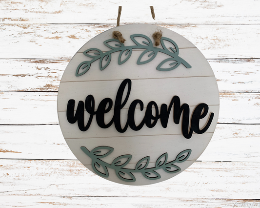 Shiplap Welcome Sign