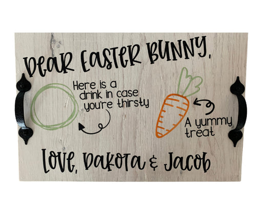 Personalized Easter Bunny Tray
