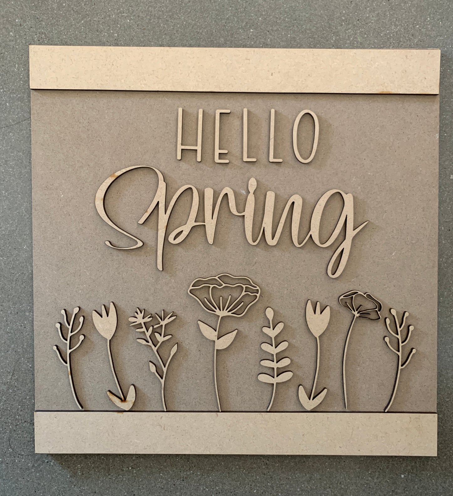 Hello Spring Sign